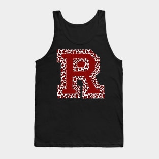 R red cheetah print Tank Top